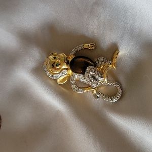 Whimsical monkey pin